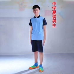 中学夏装短袖T恤（男）